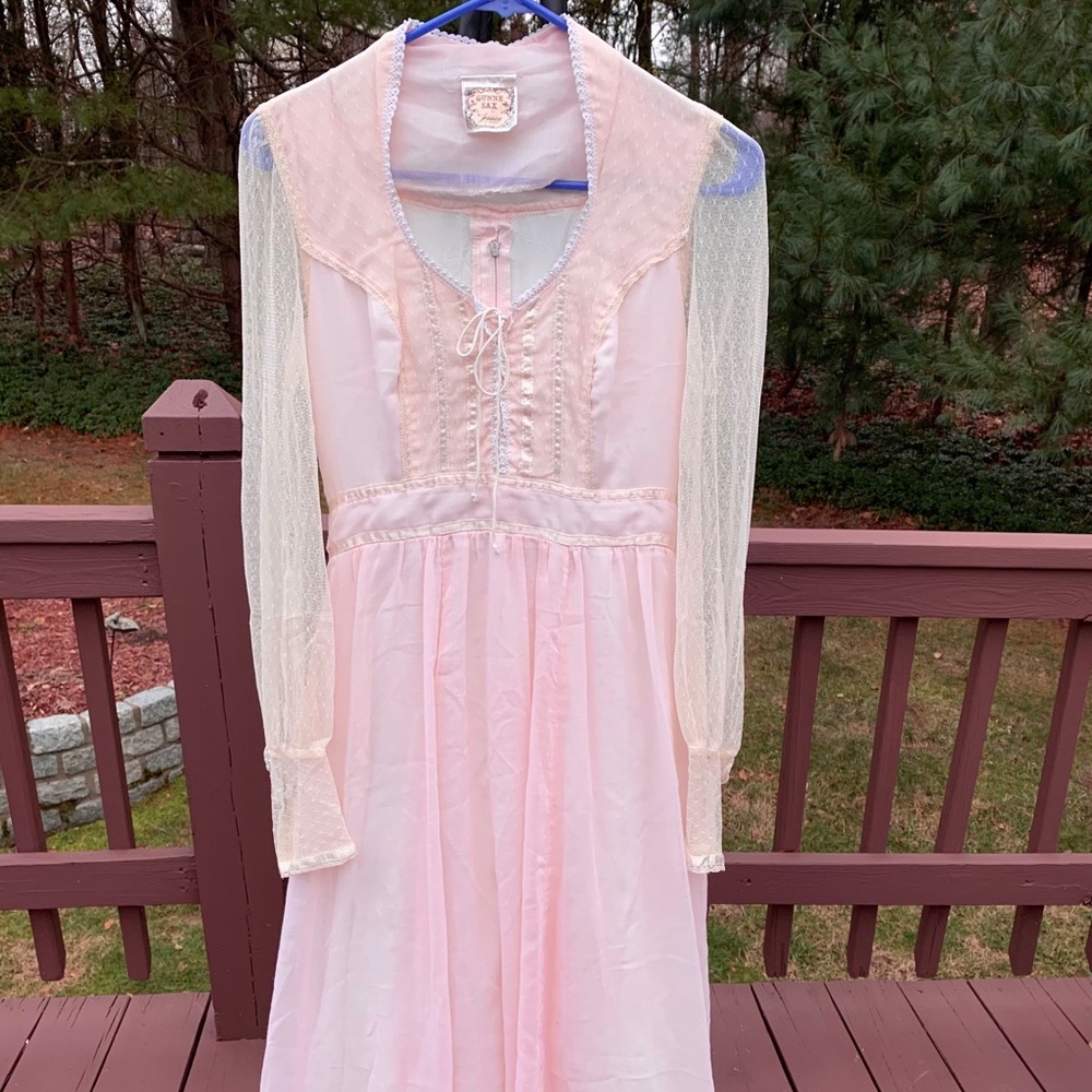 Gunne sax pink dress